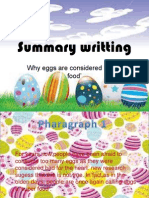 Summary Writting: Why Eggs Are Considered Super Food'