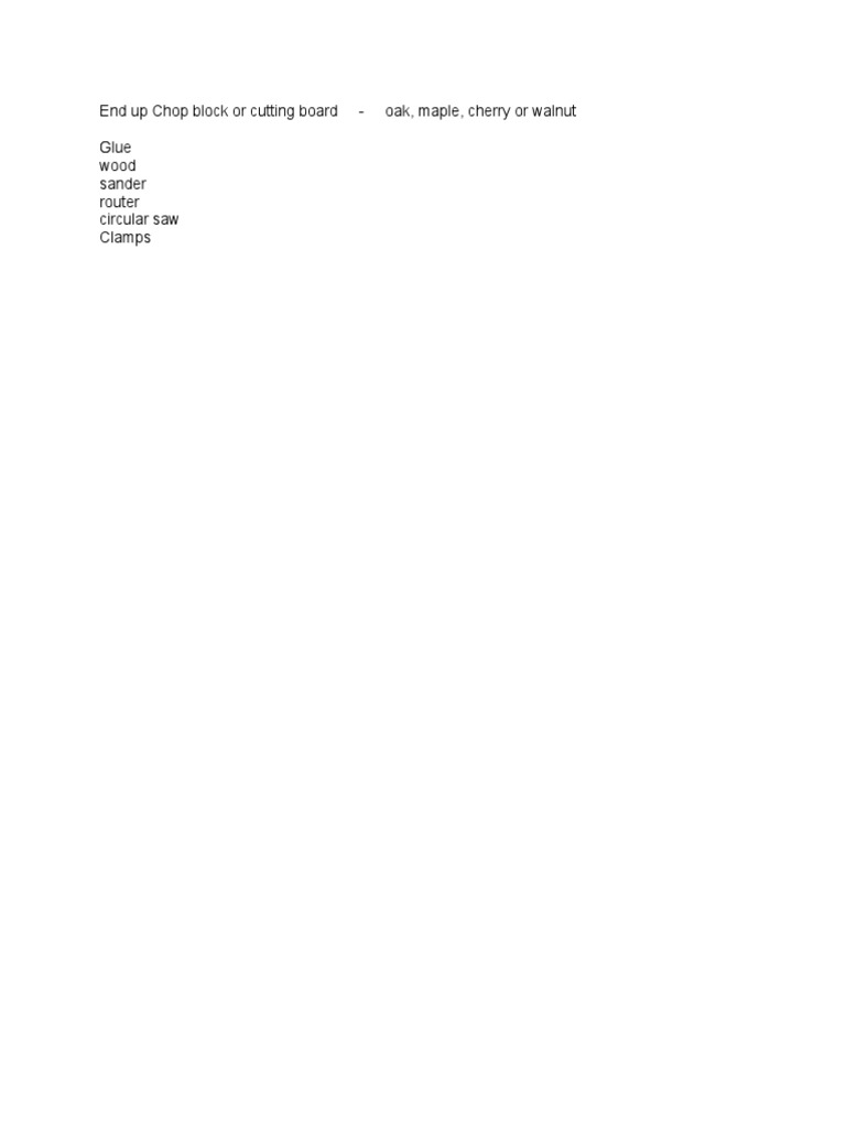 Chop Block | PDF