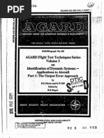 Agard Flight Test Technique Series Volume 3 Part 1 Dynamic Systems Output Error Approach