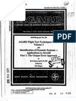 Agard Flight Test Technique Series Volume 3 Part 1 Dynamic Systems Output Error Approach