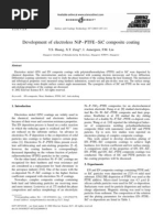 Development of Electroless NiP-PTFE-SiC Composite Coating