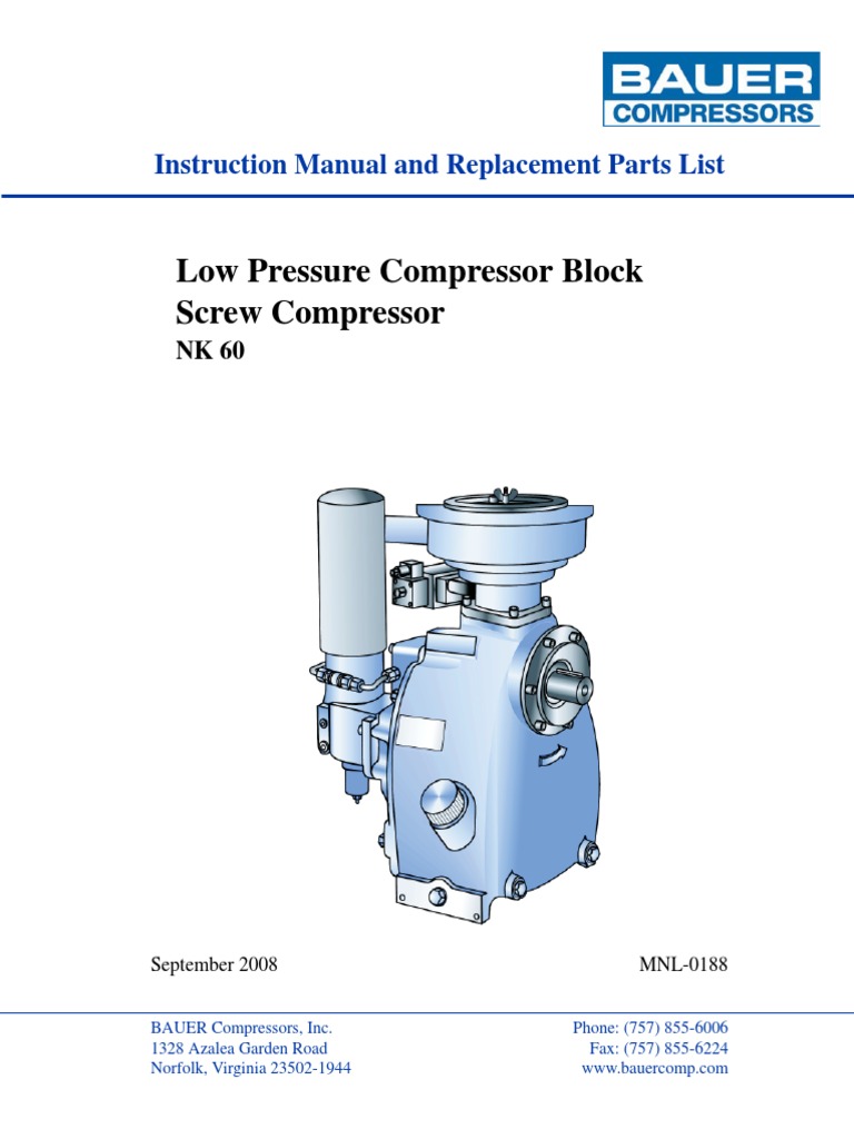 Nk 60 Screw Compressor Rev 2008 Valve Thermostat