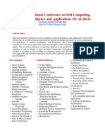Third International Conference On Soft Computing, Artificial Intelligence and Applications (SCAI-2014)