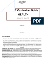 DepEd HEALTH - K to 12 Curriculum Guide 