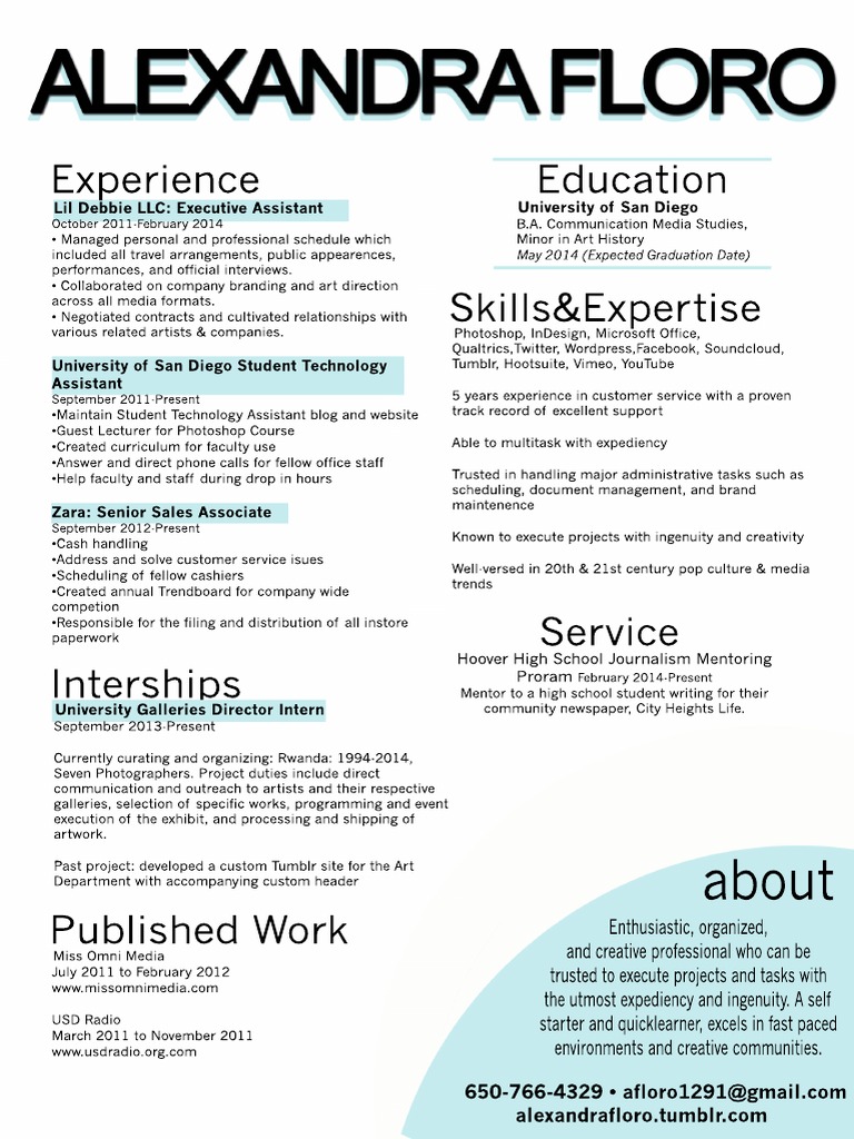 Resume Alexandra Floro | PDF | Self-Improvement | Lifestyle