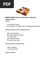 Download RESEP DONAT Tekstur Lembut Dan Empuk Ala Retoran Donut by Agung Herwanto SN216723386 doc pdf