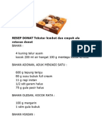 Download RESEP DONAT Tekstur Lembut Dan Empuk Ala Retoran Donut by Agung Herwanto SN216723386 doc pdf