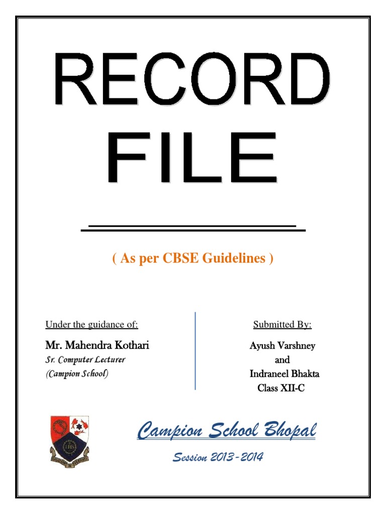 C++ Record File | PDF | Table (Database) | Statistics