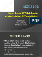 Meter, Jenis Not, Tanda Rehat