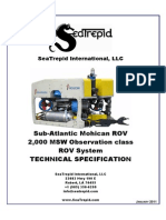 Sub-Atlantic Mohican ROV 2,000 MSW Observation Class ROV System Technical Specification
