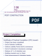 Post Construction: Compiled & Presented by Prof. Madya Ar Meor Mohammad Fared