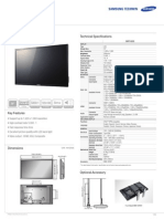 32" LED Monitor: Technical Specifications