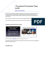 Download Contoh Slide Presentasi Powerpoint Yang Baik Dan Menarik by Bias Herkawentar SN216735350 doc pdf