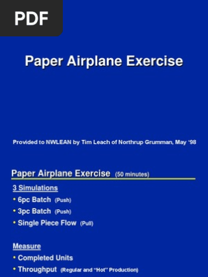 Paper Plane Exercise