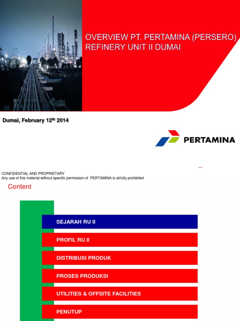 Profil dan Sejarah Kilang RU II Dumai | PDF