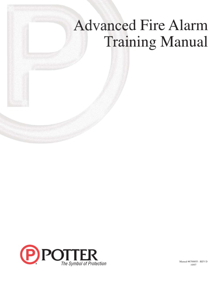 Advanced Fire Training - 8700055 - REV D - 10/07 | PDF | Fire Sprinkler ...