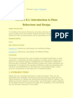 Plate Behavior and Design Introduction