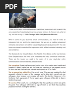 Business Email Etiquette Basics