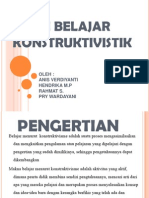 Teori Belajar Konstruktivistik