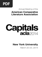 Download American Comparative Literary Association Programme Guide 2014 by adornoinmassculture SN216749377 doc pdf