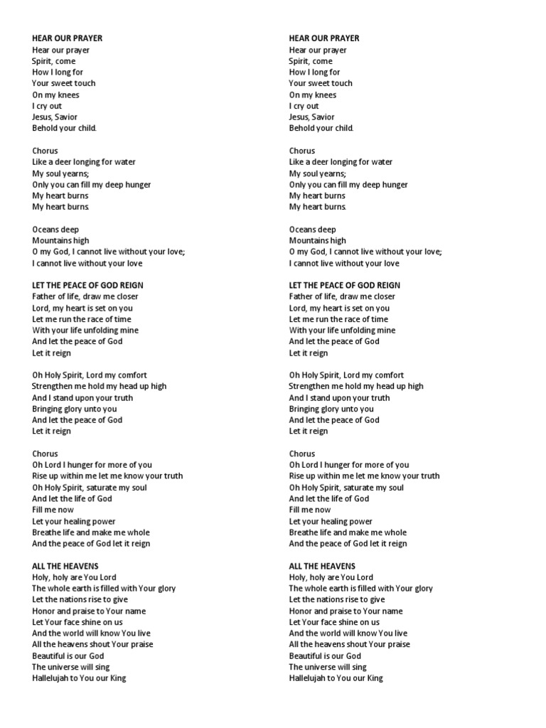 Lyrics Christian Songs