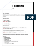 Jordan German: Objectives