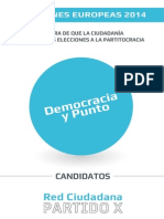 Equipo X y Programa #RedCiudadana @partido - X, #EP2014