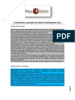 8 Principais Julgados de Direito Empresarial 2013