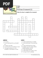 Prefixes Crossword