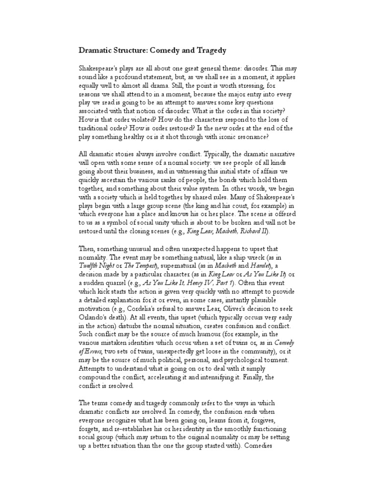 Dramatic Structure | PDF | Tragedy | William Shakespeare