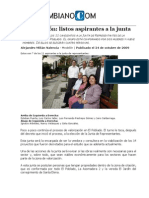 11 Candidaturas a Junta de El Poblado El Colombiano 24-10-09