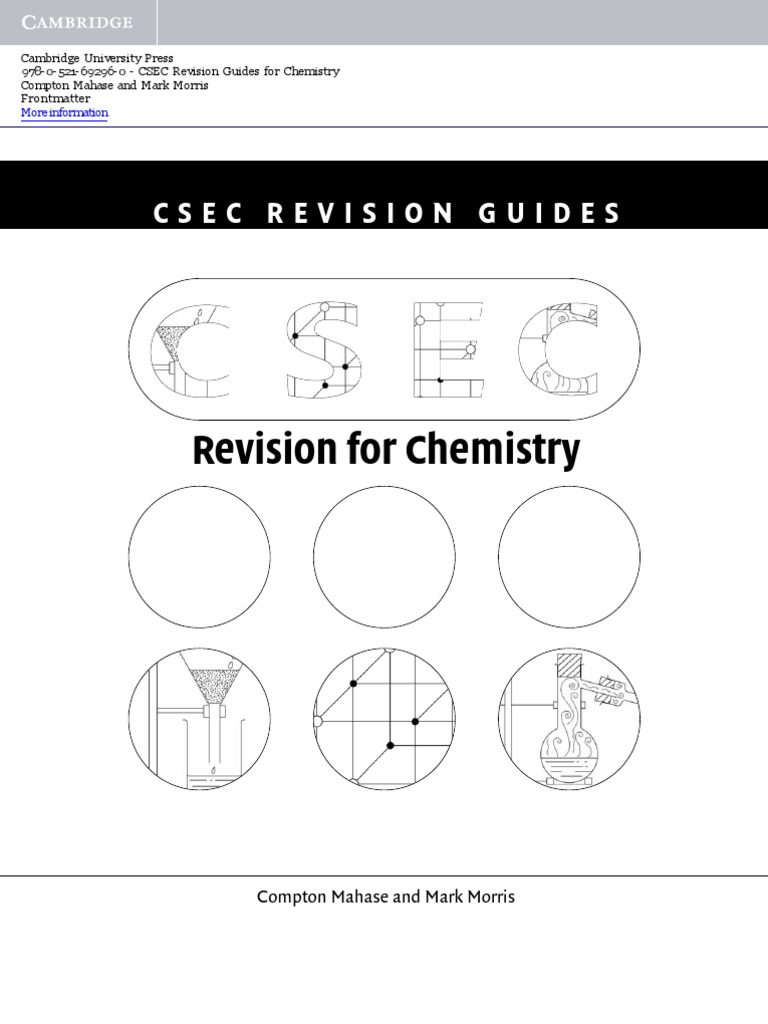Cambridge University Press 9780521692960 CSEC Revision Guides for