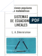 (Ed.MIR) Skorniakov - Sistemas de Ecuaciones Lineales (Esp)