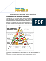 Alimentacion para Deportistas de Alto Rendimiento