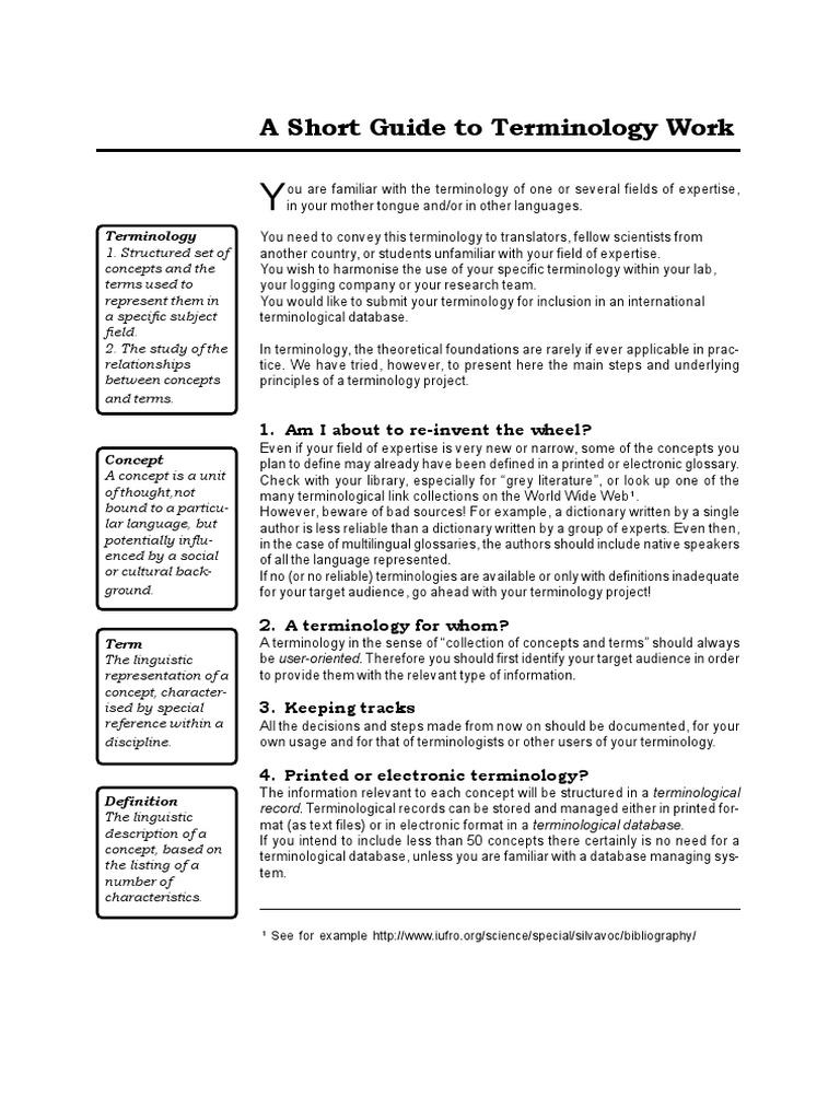 Archive Guide Terminology Work | PDF | Expert | File Format