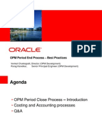 Oracle Process Manufacturing Period End Closing Process