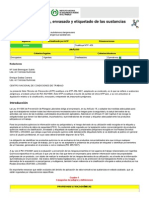 NTP 635 Clasificación, Envasado y Etiquetado de Las Sustancias Peligrosas