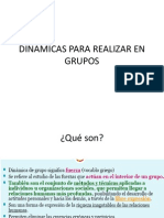 Dinamicas para Hacer en Grupos