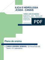 Hidrulica e Hidrologia Aplicada 30102012 PDF