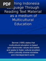 Download Reading Text Material As a medium of Multiculturalism Education in teaching target language by riani barkah SN21684480 doc pdf