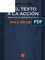 Ricoeur,Paul - Del texto a la acción