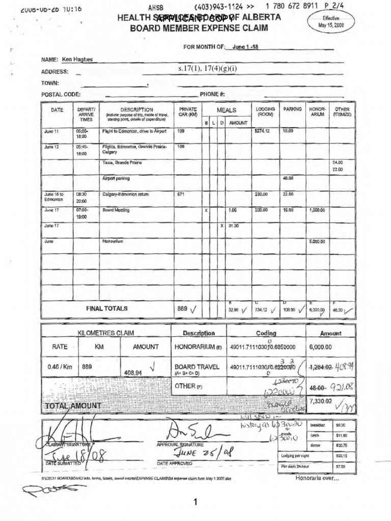 AHS Expenses | PDF | Hotel And Accommodation | Business