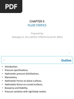 Chapter Ii - Fluid Statics