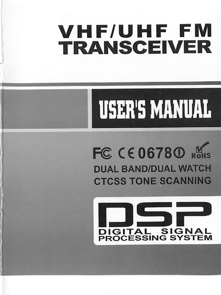 UV 5R Owners Manual 1 Battery Charger Sound Production Technology