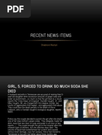Recent News Items Power Point
