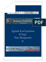 Appunti Di Una Esperienza Di Stage: Time Management in Larry Smith Italia.