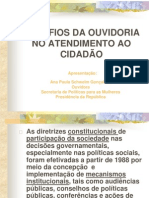 Desafios da Ouvidoria no atendimento ao cidadão