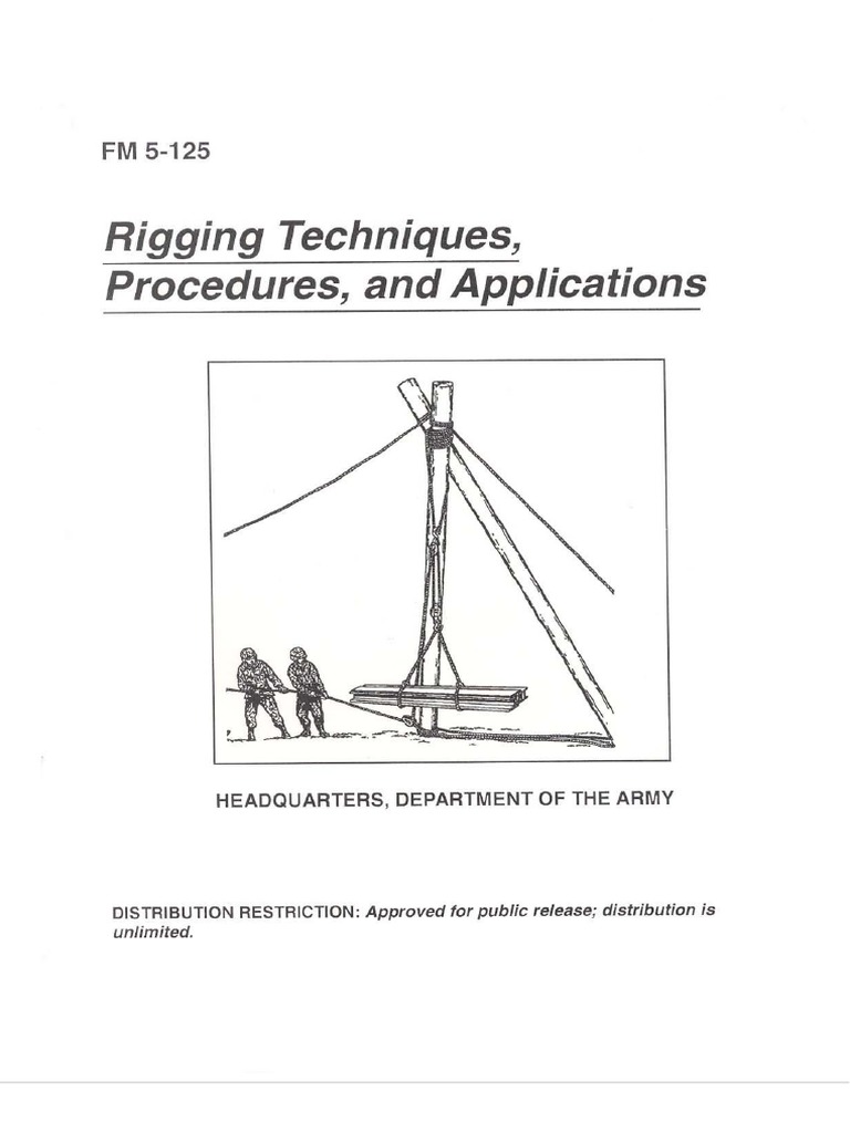 Rigging Techniques, Procedures, And Applications