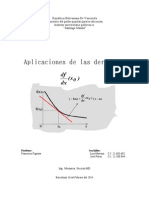 Aplicaciones de Derivadas