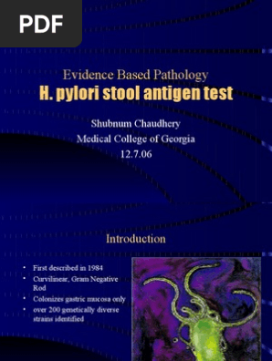 H Pylori Stool Antigen Test Indigestion Infection Free 30